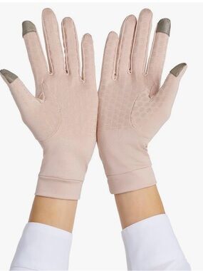 Coolibar Tan Touchscreen UV Gloves 2 pair Size M